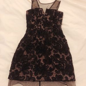 BCBGMaxazria Black Lace Dress